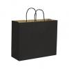 Black Paper Bags With Handles, Kraft, Personalized, Large 16 X 6 X 12 1/2"