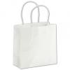 Custom Luxury Shopping Bags, Solid White, Small