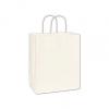 Bistro Shoppers Bag, Recycled White, 10 X 6 3/4 X 11 3/4"