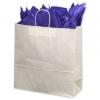Jumbo Shoppers Bag, White, 18 X 7 X 19"