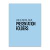 Presentation Folder, 140 Lb. Index Paper Stock, Blue, Custom Printed