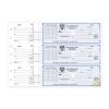 Manual Business Check, 3 Per Page, Personalized Printing, Voucher Combined, Secure, Duplicate