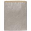 Metallic Silver Kraft Merchandise Paper Bags, Large 12 X 15"
