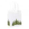 Holiday Shopping Bag, Icy Evergreen Shoppers, 8 X 4 X 10", Plastic