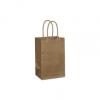 Copper Paper Bags With Handles, Kraft, 5 1/4 X 3 1/2 X 8 1/4"