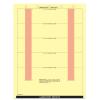 Laboratory Report Mount Sheet, Vertical Adhesive Strips, Canary, 5 Reports, 500/pack