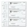 Compact Size Business Checks, Manual, Personalized Printing, 3 Holes Punched, Voucher, 6 X 2 3/4"