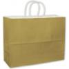 High-gloss Paper Shoppers Bag, Gold, 16 X 6 X 12 1/2"