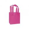 Color-frosted, High-density Shoppers Bags, Cerise, Small