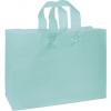 Color-frosted, High-density Shoppers Bags, Turquoise, Large