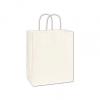 Bistro Shoppers Bag, White, 10 X 6 3/4 X 11 3/4"