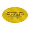 Personalized 2 X 1 1/4" Oval Label Printing, Paper, 10 Colors