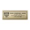Poly Film Advertising Labels - Gold