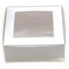 Windowed Bakery Boxes For Cupcakes & Baked Goods, White, Extra Large