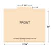 Custom Printed File Folders With Center Tab Only
