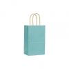 Varnish Stripe Shoppers Bag, Seafoam, 5 1/4 X 3 1/2 X 8 1/4"