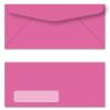 Fuchsia Color #10 Envelope With Window - (4 1/8 X 9 1/2) Regular