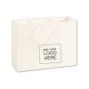 100% Recyclable White Euro-shoppers Bags, 16 X 6 X 12"