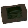 Windowed Bakery Boxes For Cupcakes & Baked Goods, Chocolate, Medium