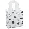 Paws Clear Frosted Plastic Bags With Handle, Small