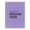 100 Lb. Vellum Presentation Folder, Grape Jelly, Custom Printed, Cardstock