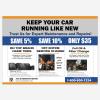 Auto Repair Postcard With Coupons