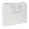 Premium Matte-laminated Euro-shoppers Bag, White, 16 X 4 3/4 X 13"