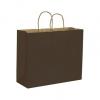 Dark Brown Paper Bags With Handles, Kraft, Personalized, Large 16 X 6 X 12 1/2"