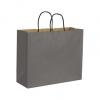 Grey Paper Bags With Handles, Kraft, Personalized, Large 16 X 6 X 12 1/2"
