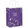 Purple Holiday Paper Bag, 8 1/4 X 4 3/4 X 10 1/2"