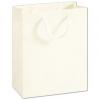 Recycled White Kraft Paper Bag With Handles, Medium, 8 X 4 X 10"