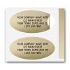 Advertising Labels - Personalized, Padded, Paper, Gold Foil, Oval