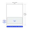 8" X 3.5" Integrated Labels | 1-up (1500 Sheet Case)