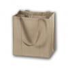 Unprinted Non-woven Market Tote Bags, Tan, Small