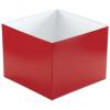 Hi-wall Gift Box Bottoms, Red, 8 X 8 X 6"