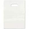 Frosted Colored Merchandise Bag, White, 12 X 15"