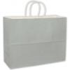 High-gloss Paper Shoppers Bag, Silver, 16 X 6 X 12 1/2"
