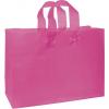 Color-frosted, High-density Shoppers Bags, Cerise, Large