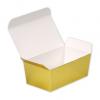 Colored Paper Ballotin Boxes, Bright Gold, Extra Large