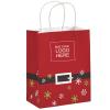 Santa Shoppers Bag, 8 1/4 X 4 3/4 X 10 1/2"