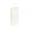 Shoppers Wine Bag, Recycled White, 5 1/4 X 3 1/2 X 13"