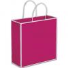 Custom Luxury Shopping Bags, Fuchsia, Medium