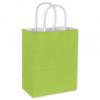 Cotton Candy Shoppers Bag, Lime, 8 1/4 X 4 3/4 X 10 1/2"