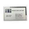 Gray Linen Raised Ink Business Card