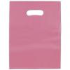 Frosted Colored Merchandise Bag, Cerise, 12 X 15"