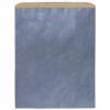 Metallic Blue Kraft Merchandise Bags, Large 12 X 15"