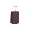 Purple Paper Bags With Handles, Kraft, 5 1/4 X 3 1/2 X 8 1/4"