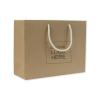 Recycled Kraft Paper Bag With Handles, Large, 13 X 5 X 10"