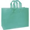 Color-frosted, High-density Shoppers Bags, Teal, Large