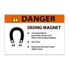 Strong Magnet Warning Label